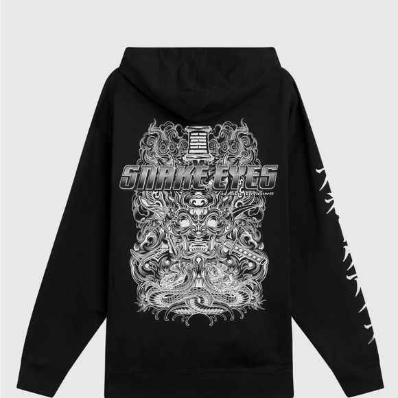 Dim Mak x Snake Eyes - Double Dragon Hoodie - Black - Picture 3 of 7
